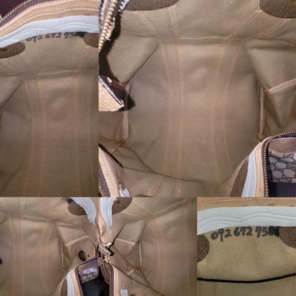 Gucci Gg Supreme Canvas Sherry Web Ophidia Duffle Gym Travel Weekend Bag Authent - Picture 6 of 15
